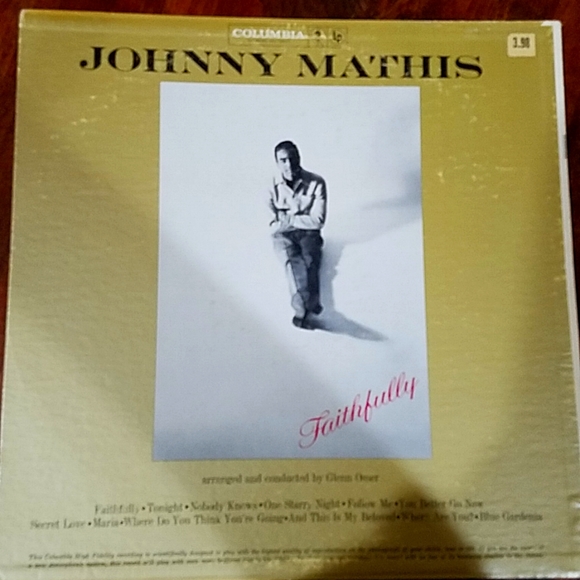 1959 Johnny Mathis "Faithfully" Vinyl Album - Picture 3 of 7